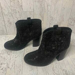 Laurence Dacade Womens Boots Size 38.5 US 7.5 Black Ankle‎ Booties Blocked Heel